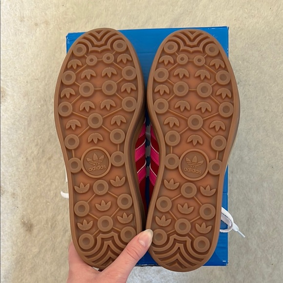 Adidas Gazelle Bold Red and Pink Sneakers - Picture 4 of 6